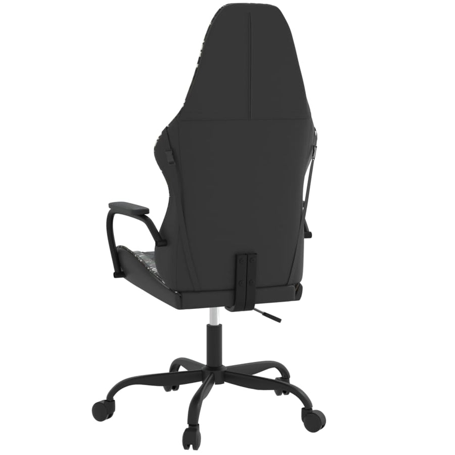 Massage Gamestoel Kunstleer Zwart en camouflage