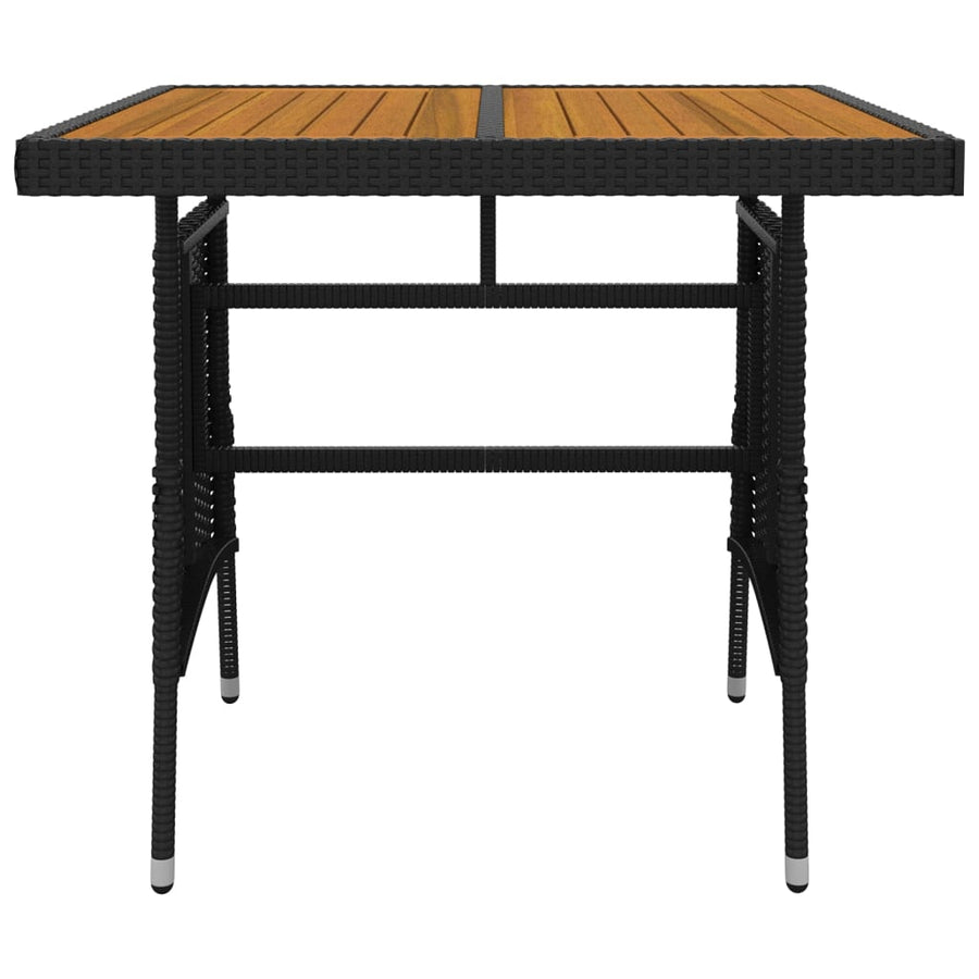 3-Delige Tuinset Poly Rattan 2 Zwart