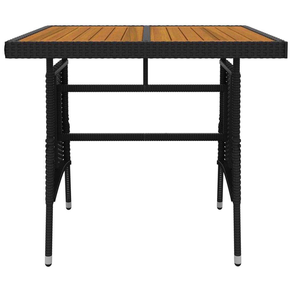 Tuinset Poly Rattan 3 Zwart