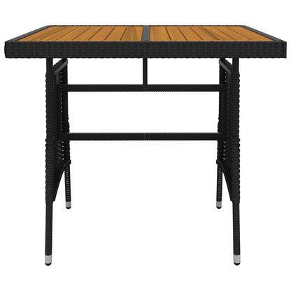 Tuinset Poly Rattan 3 Zwart