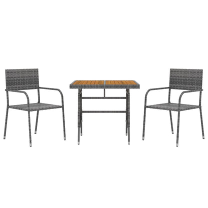 3-Delige Tuinset Poly Rattan 2