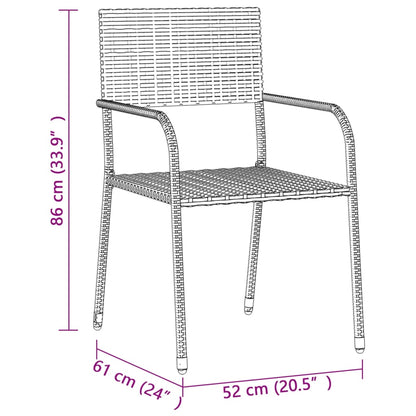 3-Delige Tuinset Poly Rattan 2