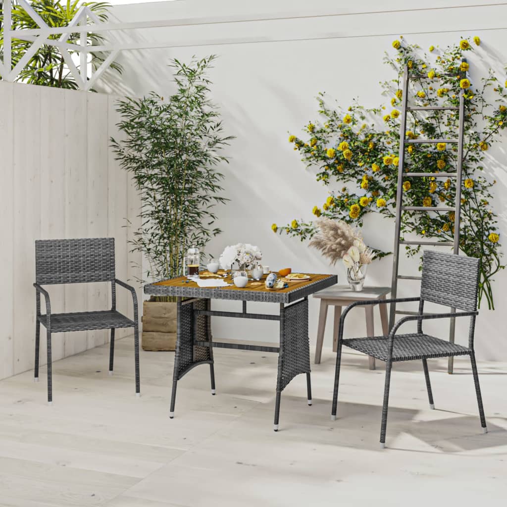 3-Delige Tuinset Poly Rattan 2