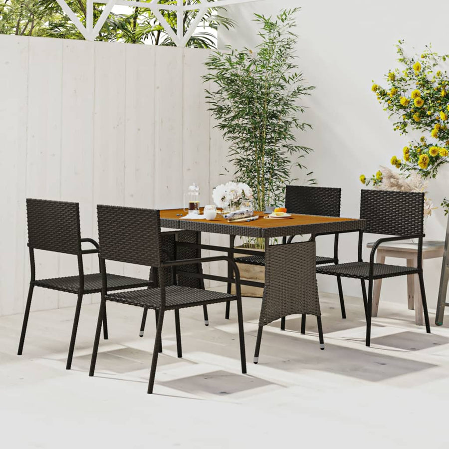 5-Delige Tuinset Poly Rattan 4