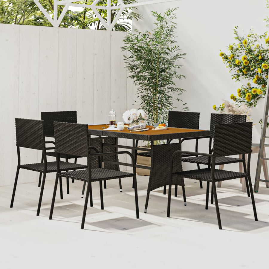 7-Delige Tuinset Poly Rattan 6