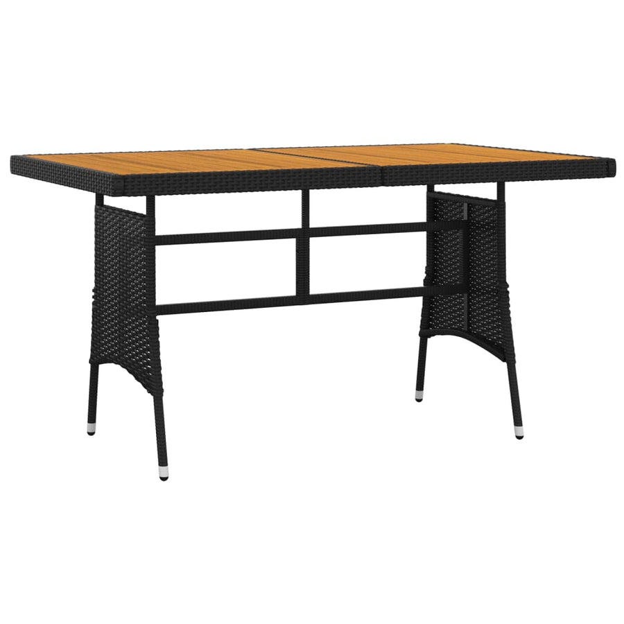 5-Delige Tuinset Poly Rattan 4 Zwart