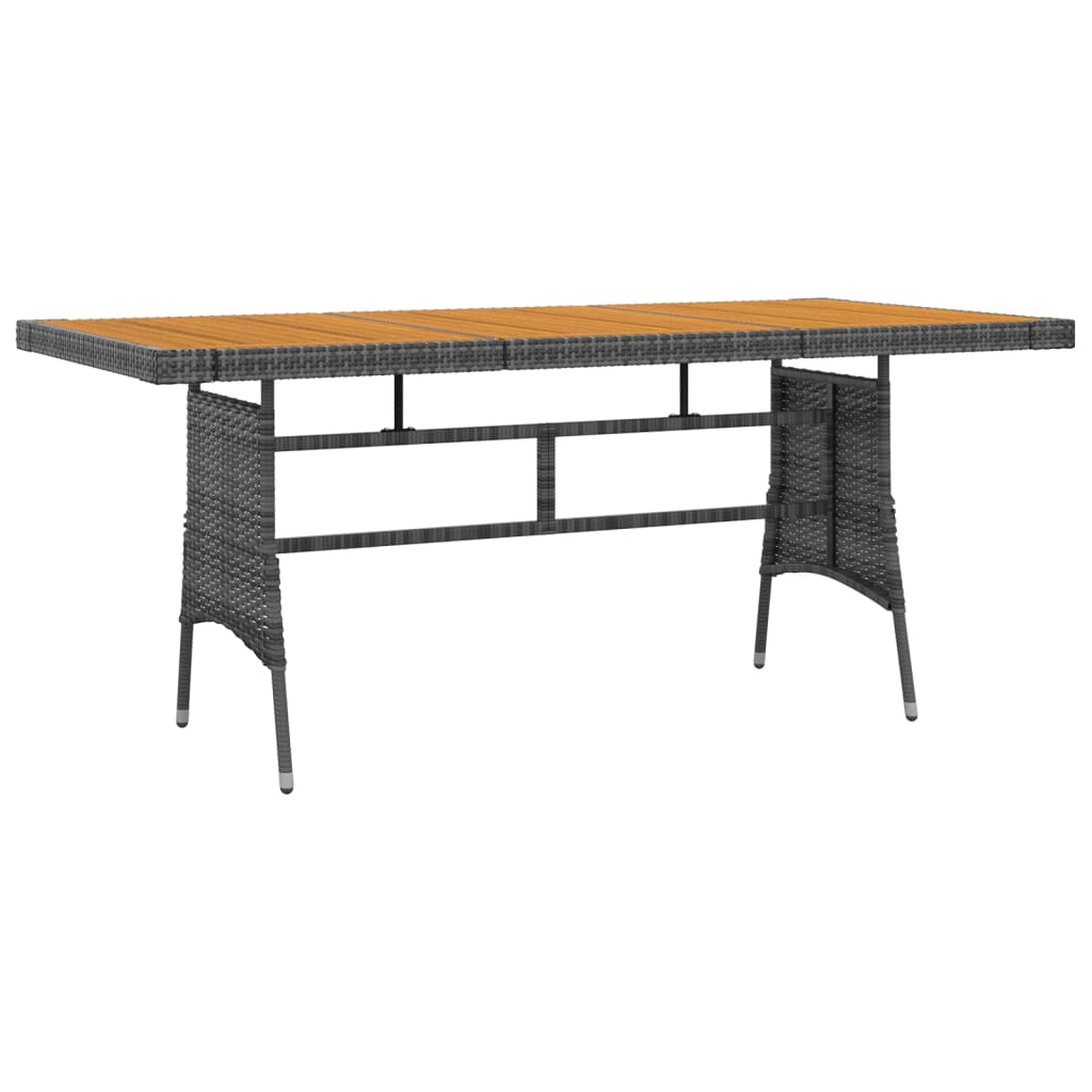 7-Delige Tuinset Poly Rattan Grijs