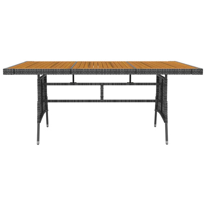 7-Delige Tuinset Poly Rattan Grijs
