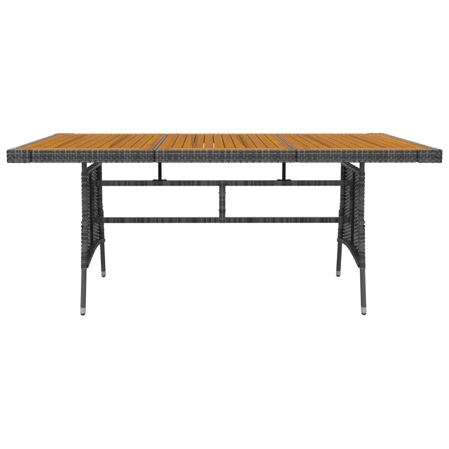 7-Delige Tuinset Poly Rattan Grijs