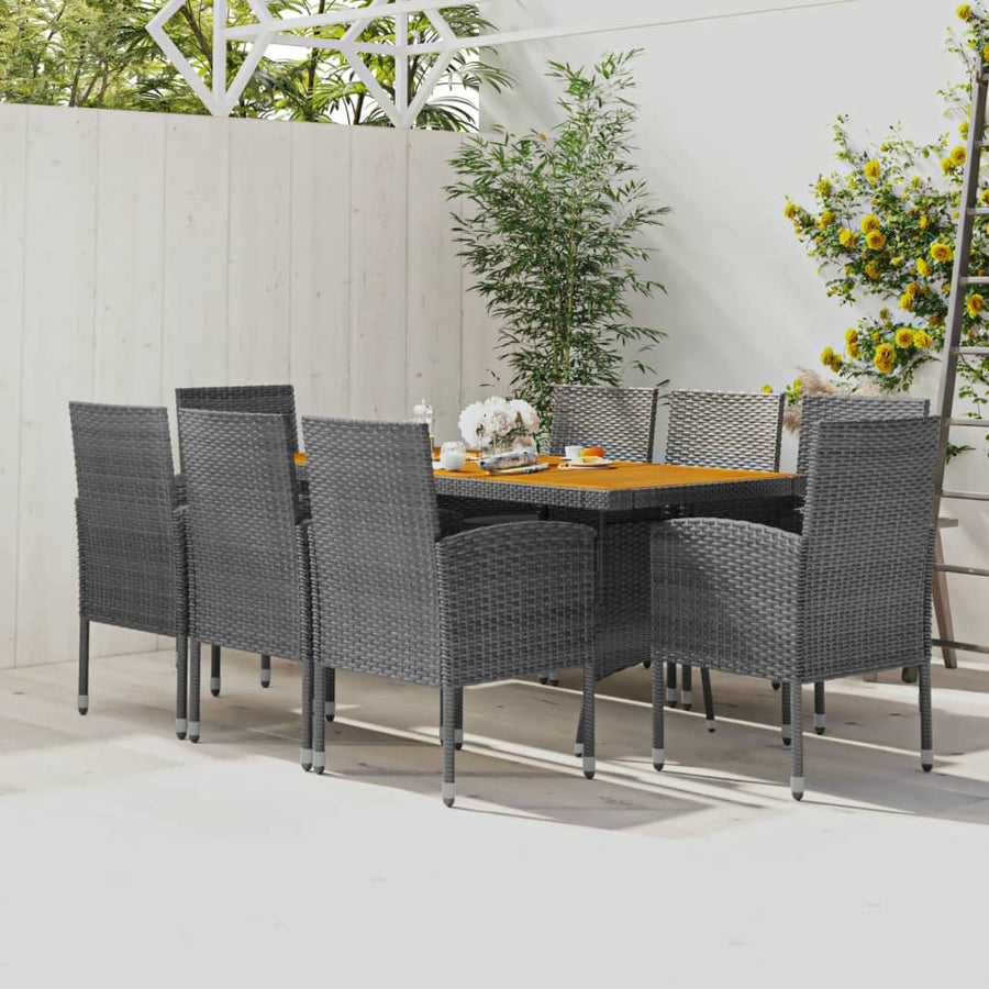 9-Delige Tuinset Poly Rattan 8
