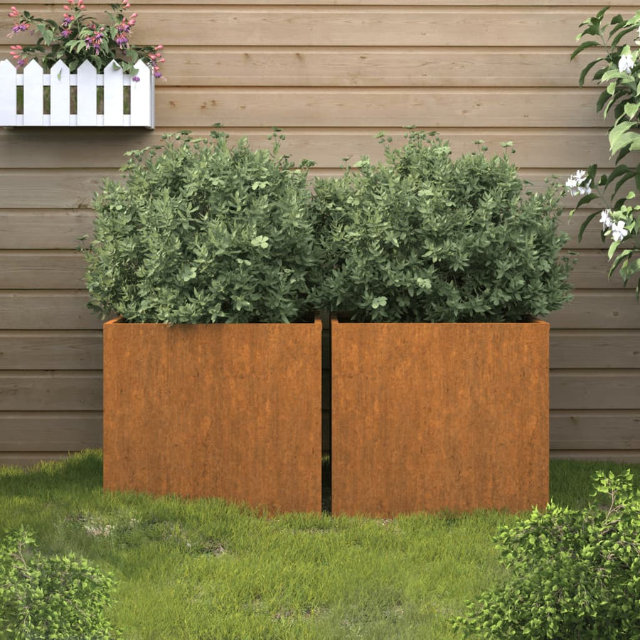 Plantenbakken Cortenstaal 2 32 x 30 x 29 cm