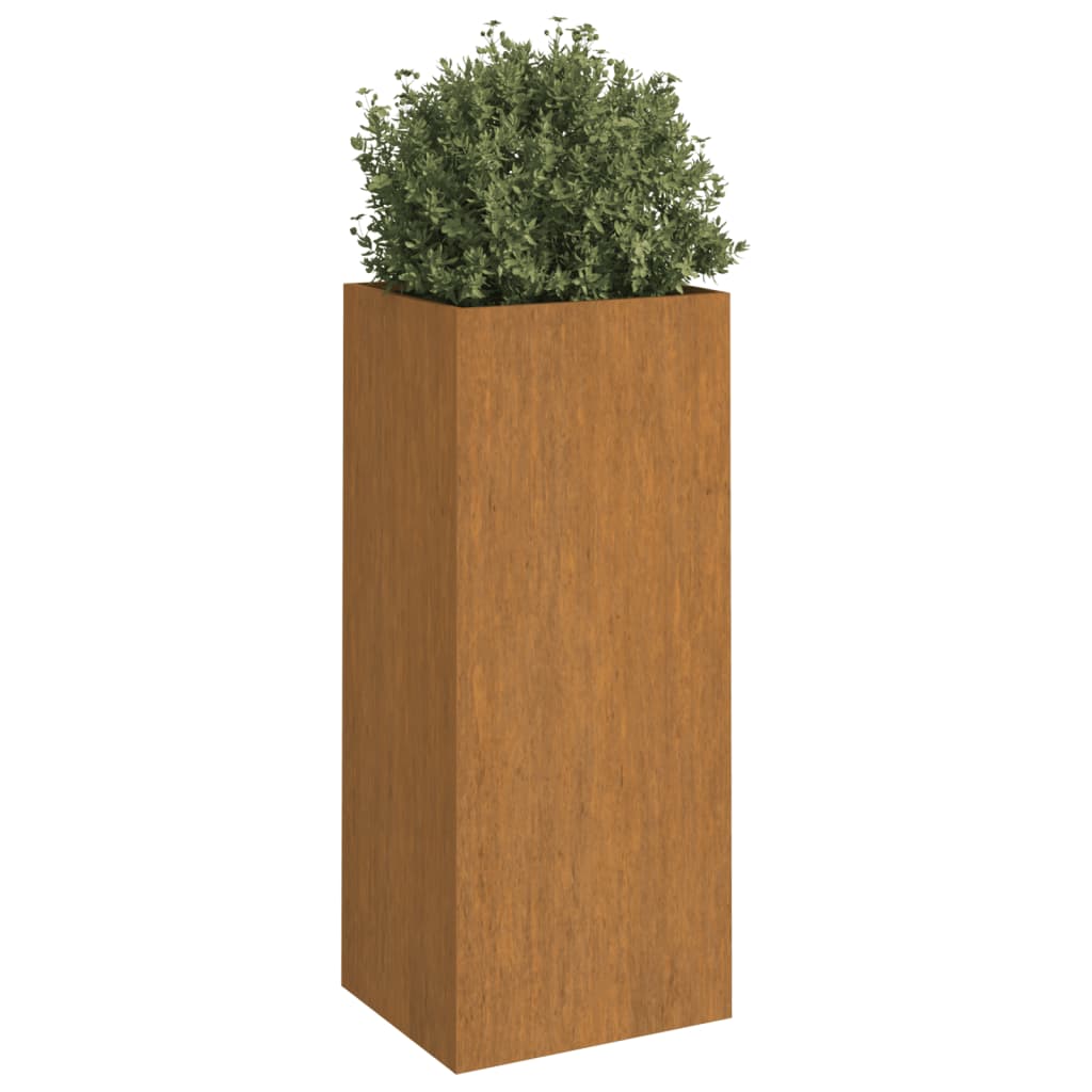 Plantenbak 32X27,5X75 Cm Cortenstaal 1 32 x 27.5 x 75 cm