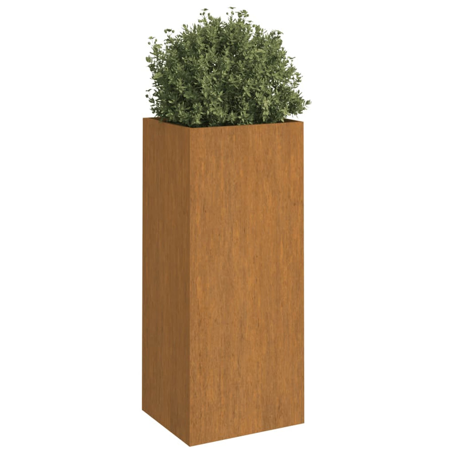 Plantenbak 32X27,5X75 Cm Cortenstaal 1 32 x 27.5 x 75 cm