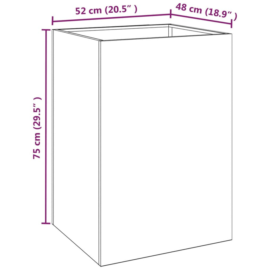 Plantenbak Cortenstaal 1 52 x 48 x 75 cm