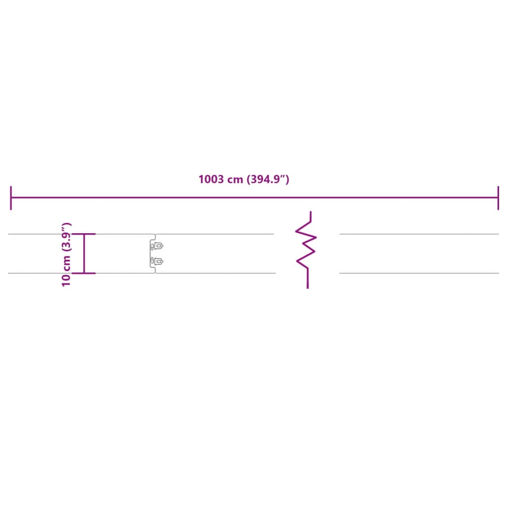 Gazonranden 10 stuks 10x103 cm flexibel cortenstaal