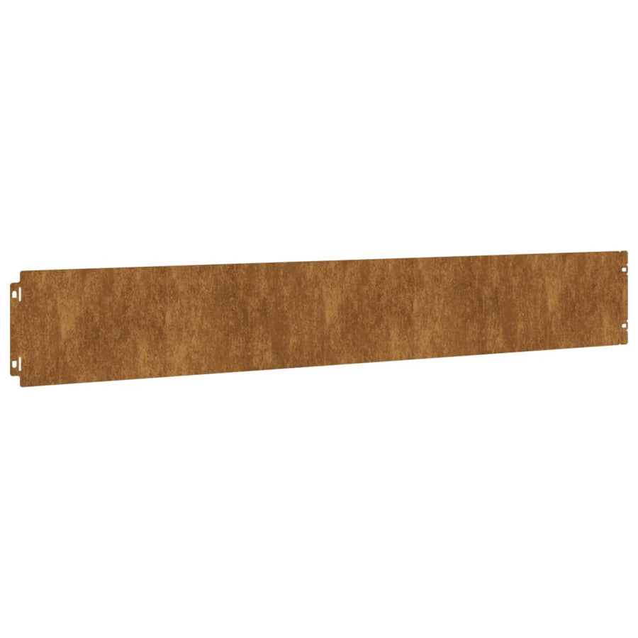 Gazonranden 50 stuks 15x103 cm flexibel cortenstaal