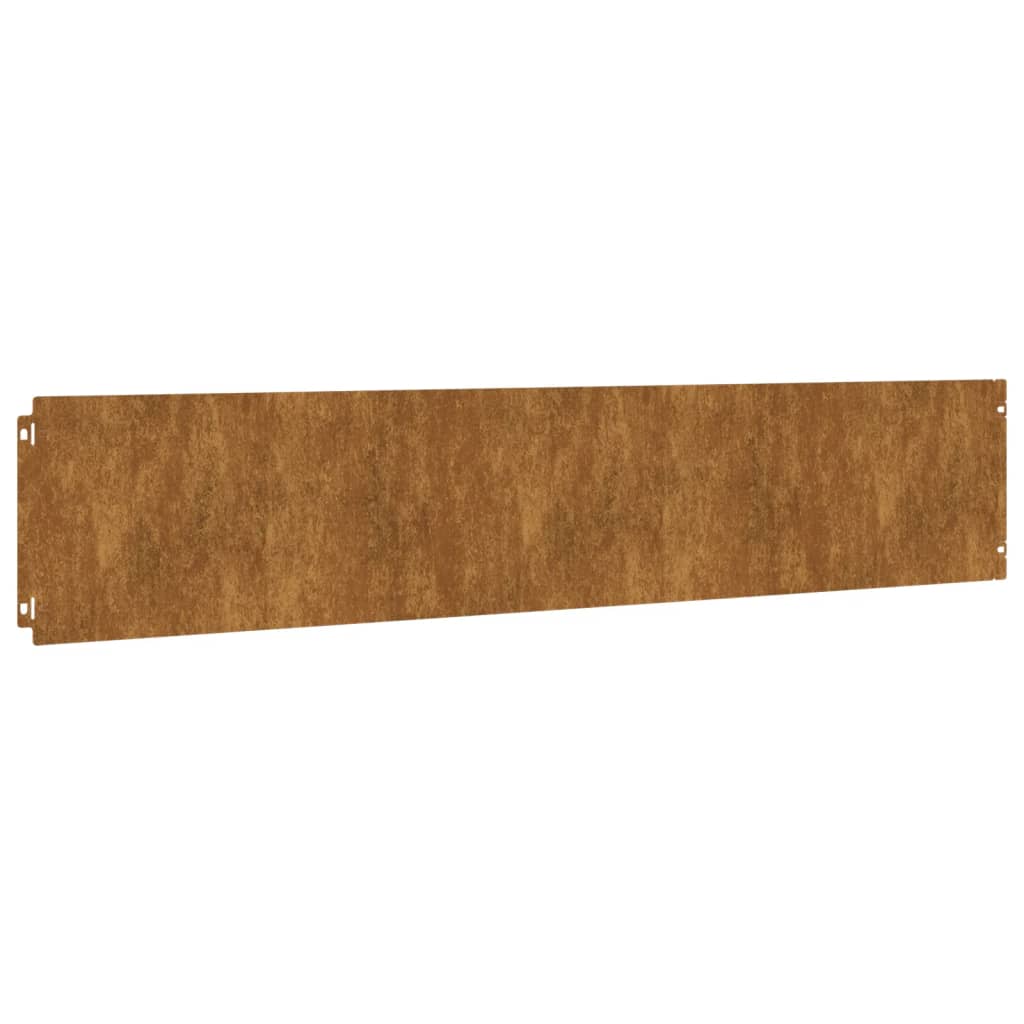 Gazonranden 10 stuks 20x103 cm flexibel cortenstaal