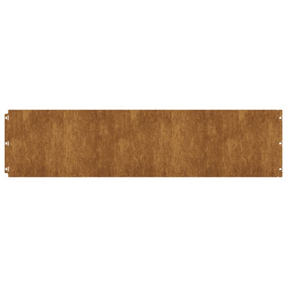 Gazonranden 10 stuks 25x103 cm flexibel cortenstaal