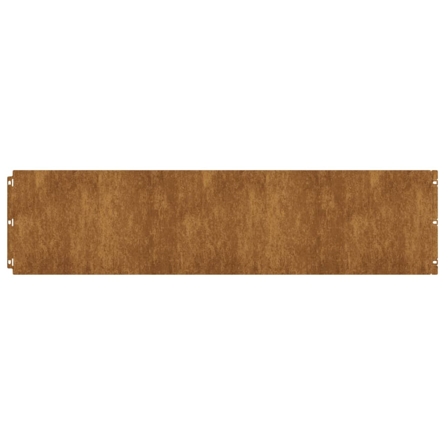 Gazonranden 10 stuks 25x103 cm flexibel cortenstaal