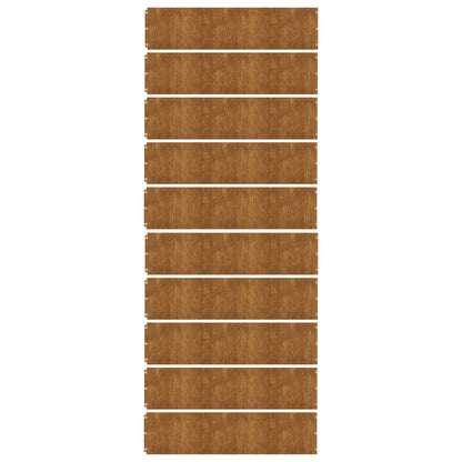 Gazonranden 10 stuks 25x103 cm flexibel cortenstaal