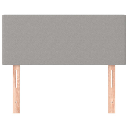 Hoofdbord 80x5x78/88 cm stof lichtgrijs 80 cm Laag