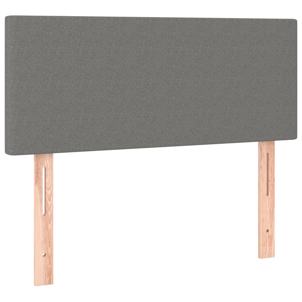 Hoofdbord 80x5x78/88 cm stof donkergrijs 80 cm Laag