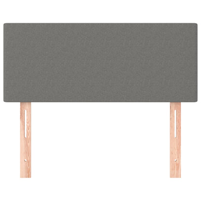 Hoofdbord 80x5x78/88 cm stof donkergrijs 80 cm Laag