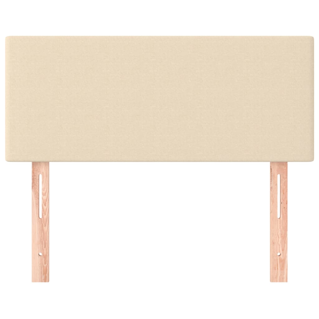 Hoofdbord 80x5x78/88 cm stof crèmekleurig 1 80 cm Crème