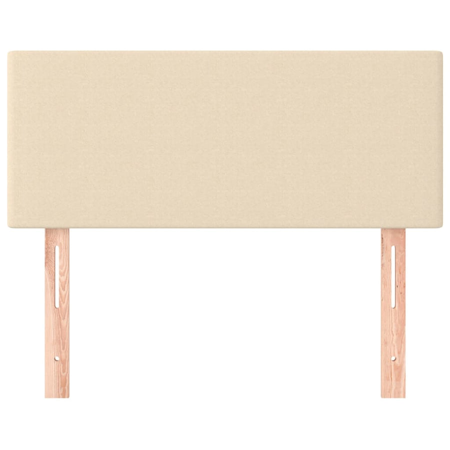 Hoofdbord 80x5x78/88 cm stof crèmekleurig 1 80 cm Crème