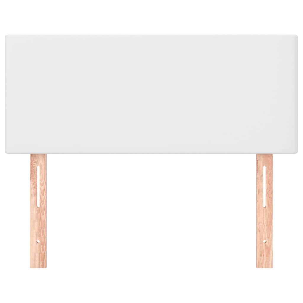 Hoofdbord 80X5X78/88 Cm Kunstleer Wit 80 cm Laag