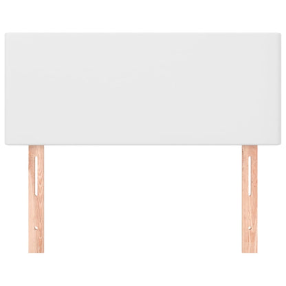 Hoofdbord 80X5X78/88 Cm Kunstleer Wit 80 cm Laag