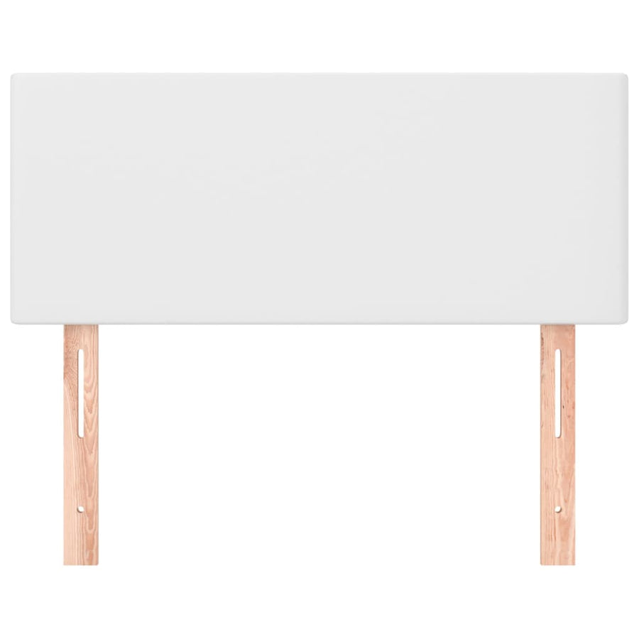 Hoofdbord 80X5X78/88 Cm Kunstleer Wit 80 cm Laag