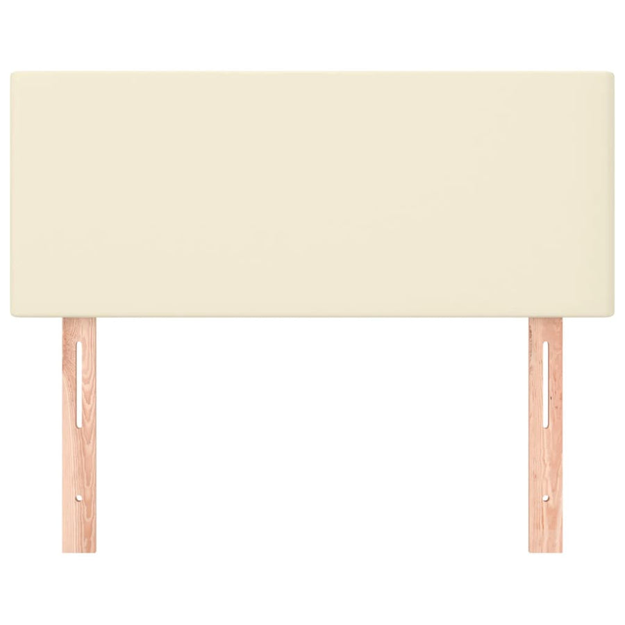 Hoofdbord 80x5x78/88 cm kunstleer crèmekleurig