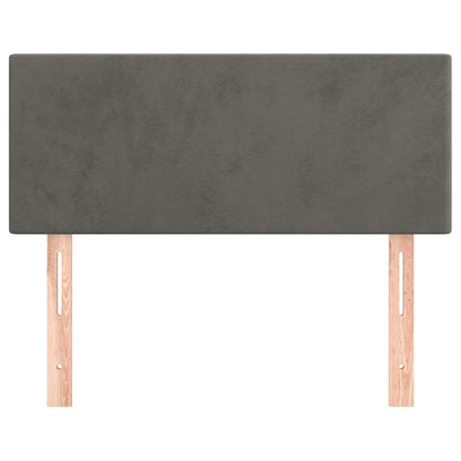 Hoofdbord 80X5X78/88 Cm Fluweel Donkergrijs 80 cm Laag