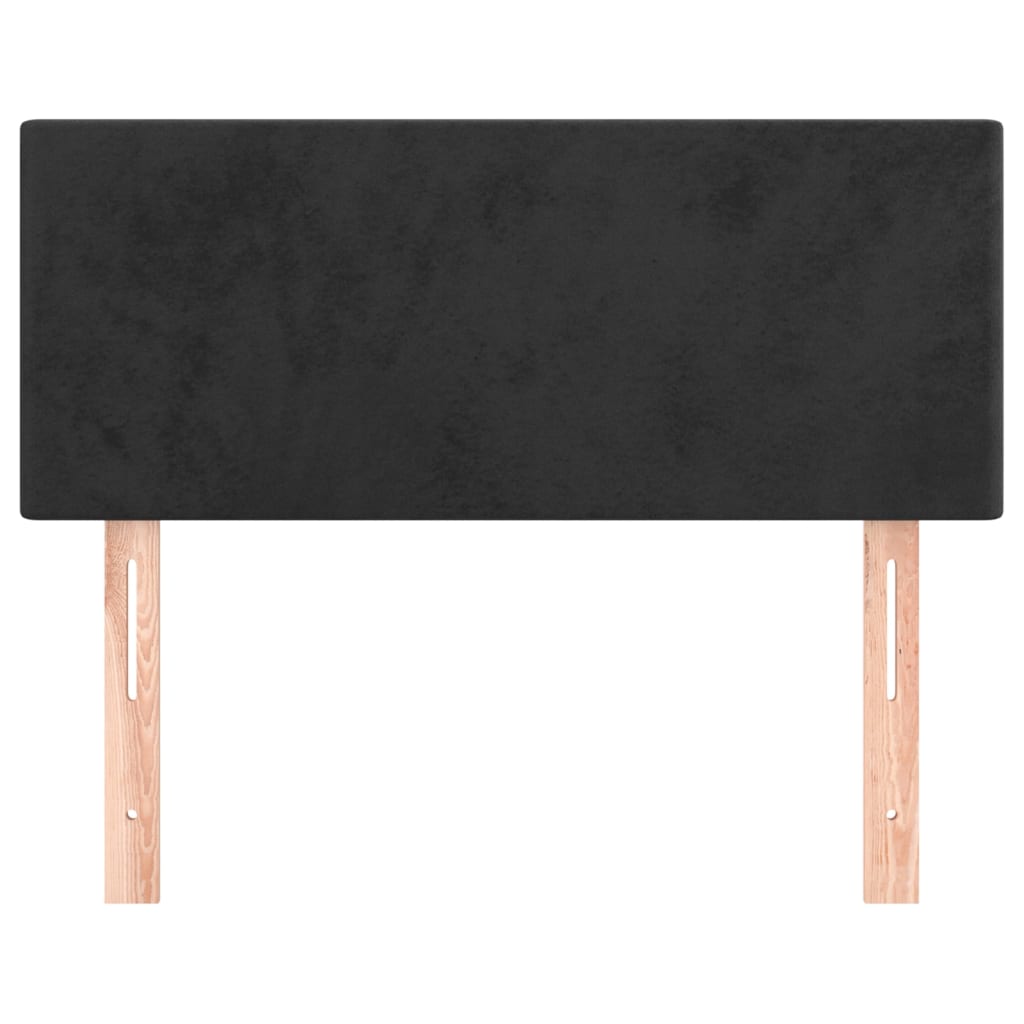Hoofdbord 80X5X78/88 Cm Fluweel Zwart 80 cm Laag