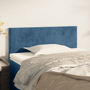 Hoofdbord 80x5x78/88 cm fluweel donkerblauw