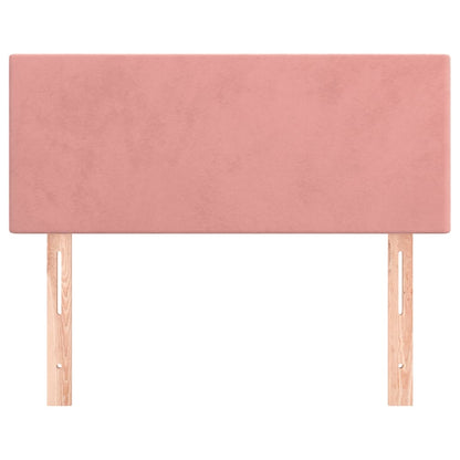 Hoofdbord 80X5X78/88 Cm Fluweel Roze 80 cm Laag