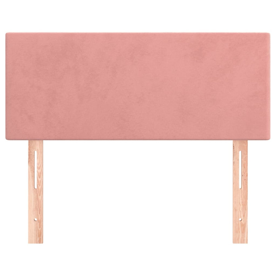Hoofdbord 80X5X78/88 Cm Fluweel Roze 80 cm Laag