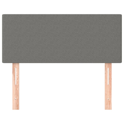 Hoofdbord 90x5x78/88 cm stof donkergrijs 90 cm Laag
