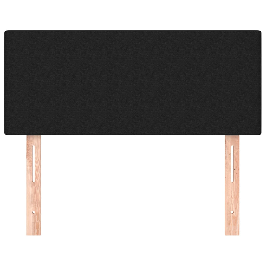Hoofdbord 90x5x78/88 cm stof zwart 90 cm Laag