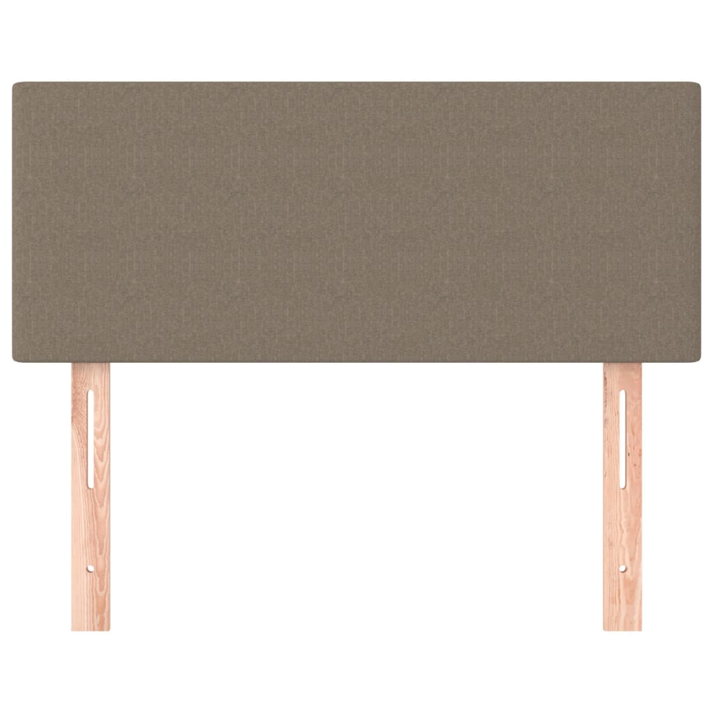 Hoofdbord 90X5X78/88 Cm Stof Taupe 1 90 cm Laag
