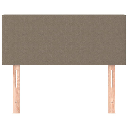 Hoofdbord 90X5X78/88 Cm Stof Taupe 1 90 cm Laag