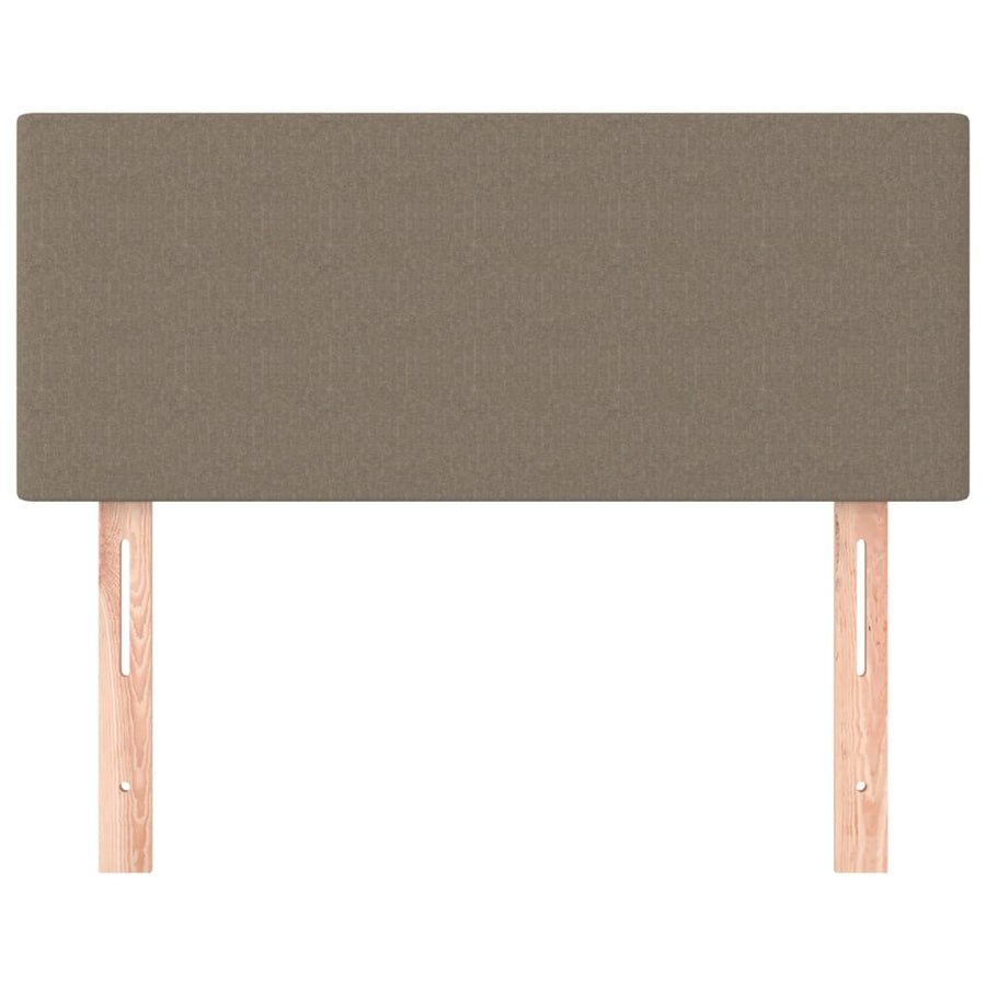 Hoofdbord 90X5X78/88 Cm Stof Taupe 1 90 cm Laag