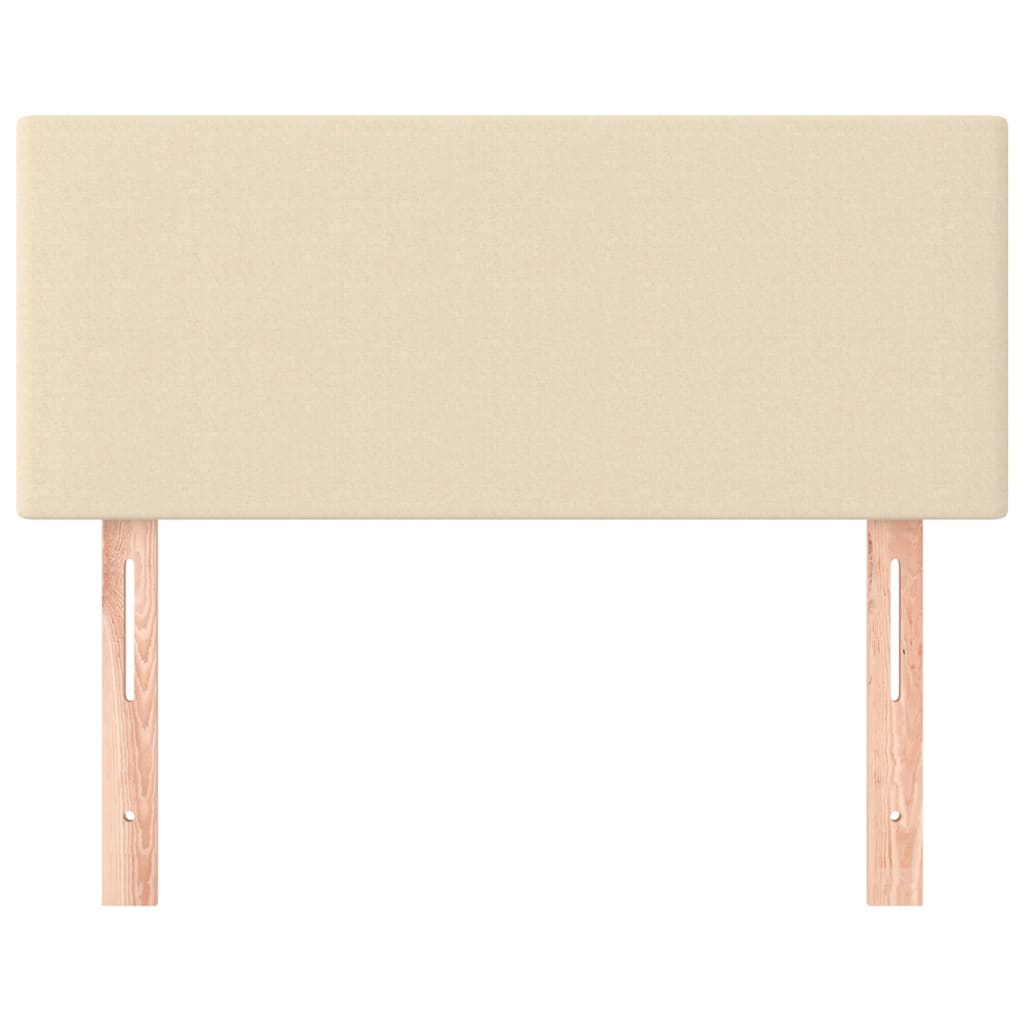 Hoofdbord 90x5x78/88 cm stof crèmekleurig 1 90 cm Crème