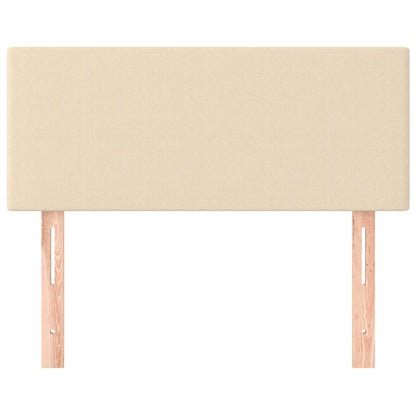 Hoofdbord 90x5x78/88 cm stof crèmekleurig 1 90 cm Crème