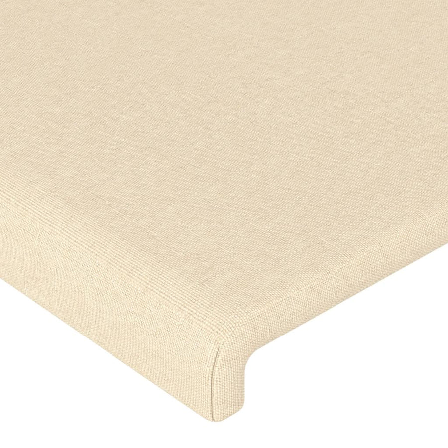Hoofdbord 90x5x78/88 cm stof crèmekleurig 1 90 cm Crème