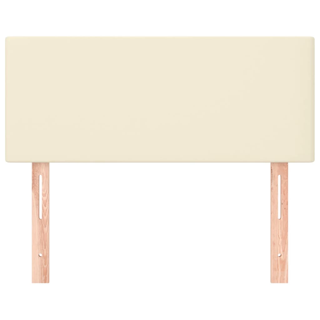 Hoofdbord 90X5X78/88 Cm Kunstleer Kleurig 1 90 cm crème