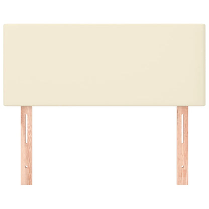 Hoofdbord 90X5X78/88 Cm Kunstleer Kleurig 1 90 cm crème