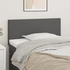 Headboard 90x5x78/88 cm faux leather grey