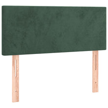 Hoofdbord 90X5X78/88 Cm Fluweel Donkergroen 90 cm Laag